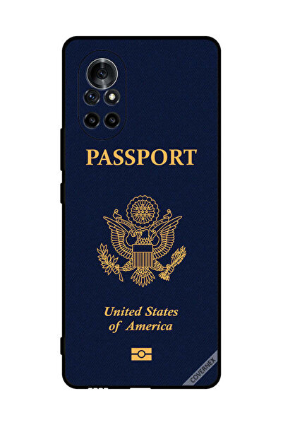 Covernex غطاء حماية لهاتف هواوي نوفا 8 بنمط جواز السفر الأمريكي