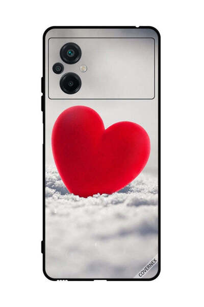 Covernex غطاء حماية لهاتف شاومي بوكو M5 4G بتصميم قلب أحمر جميل
