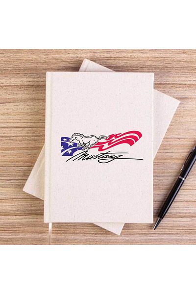 Z zepplin Must. American Cream Unlined Canvas Notebook