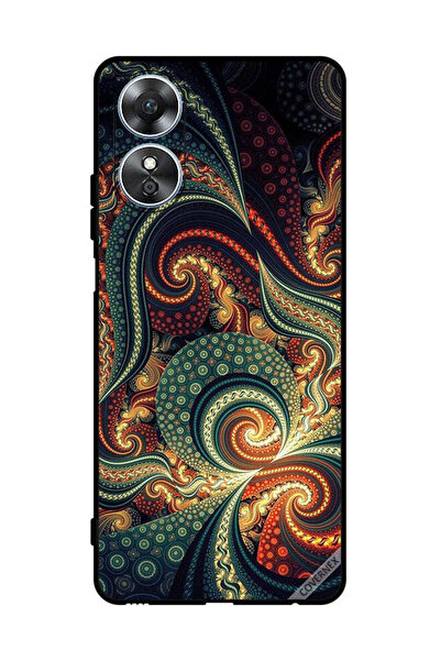 Covernex غطاء حماية لهاتف Oppo A17 بنمط ماندالا عتيق