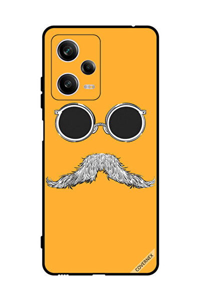 Covernex غطاء حماية لهاتف شاومي ريدمي نوت 12 برو مع فن النظارات والشارب