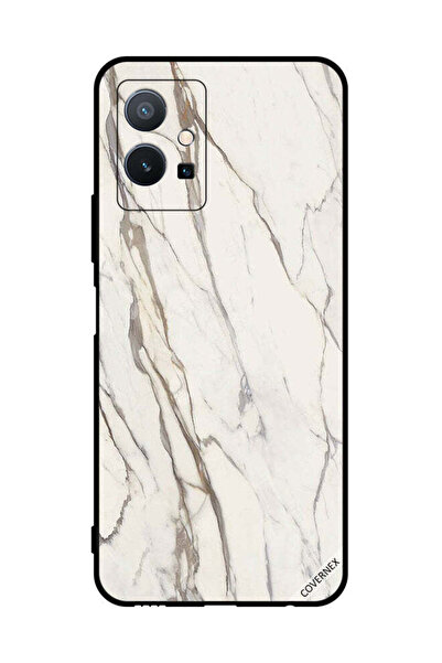 Covernex غطاء حماية لهاتف فيفو T1 5G بنمط رخامي متصدع كلاسيكي