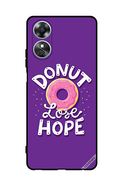 Covernex Protective Case Cover For Oppo A17 Donut Lose Hope Wallpaper