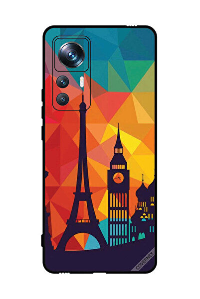 Covernex غطاء حماية لهاتف شاومي 12T برو بنمط باريس الملون