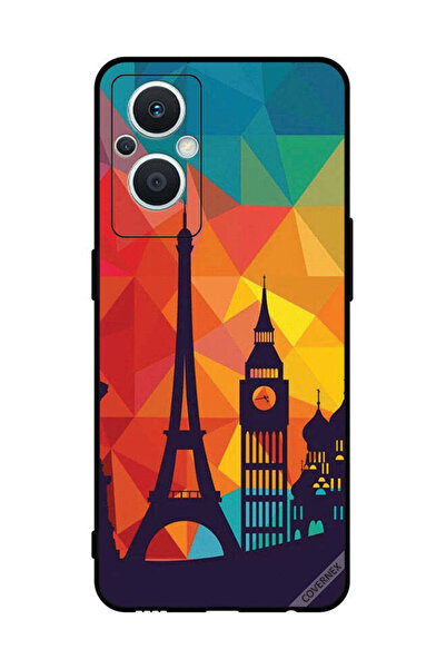 Covernex غطاء حماية لهاتف Oppo Reno 7 Z بنمط باريس الملون