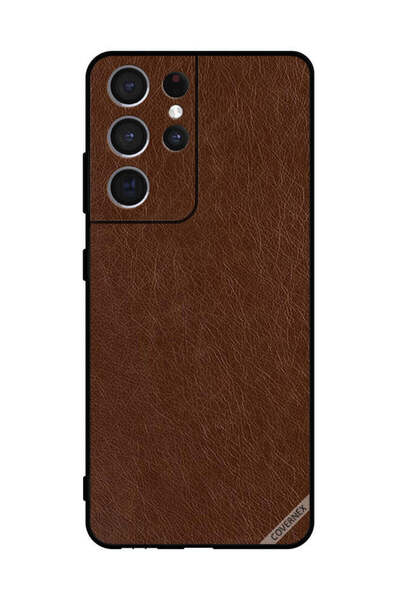 Covernex غطاء حماية لهاتف سامسونج S21 Ultra 5G بنمط جلدي