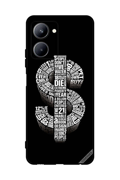 Covernex غطاء حماية لهاتف Realme C33 بطبعة دولار الخط