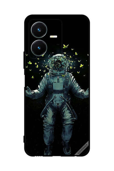 Covernex غطاء حماية لهاتف Vivo Y22s - رائد فضاء وفراشات