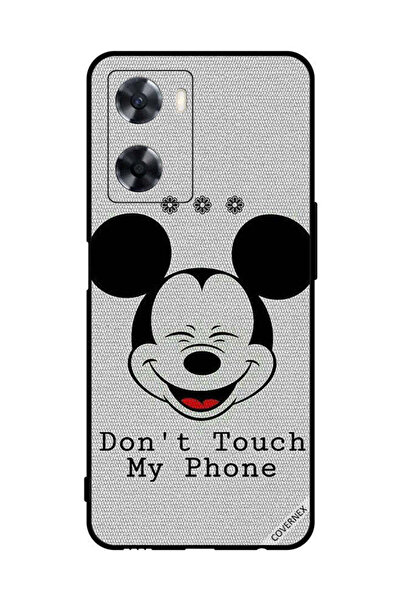 Covernex Protective Case Cover For Oppo A57s Don't Touch My Phone Mickey
