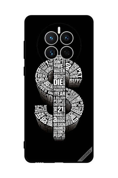 Covernex غطاء حماية لهاتف هواوي ميت 50E بطبعة دولار الخط العربي