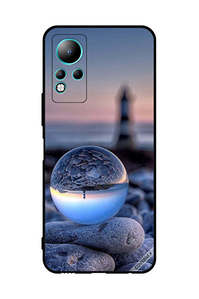 Covernex غطاء حماية لهاتف إنفينيكس نوت 11، تصوير الطبيعة في زجاج دائري