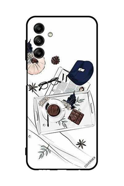 Covernex غطاء حماية لهاتف سامسونج جالاكسي A04s برسومات القهوة والشوكولاتة