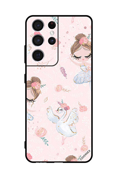 Covernex Protective Case Cover For Sumsung S21 Ultra 5G Doly Girl And Flowers