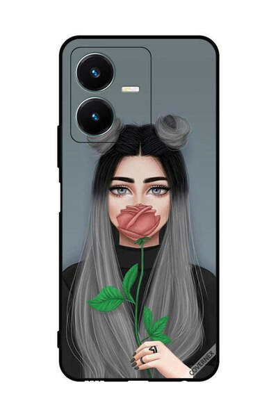 Covernex غطاء حماية لهاتف فيفو Y22 - فن فتاة لطيفة