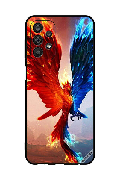 Covernex غطاء حماية لهاتف سامسونج جالاكسي A23 5G بخلفية نسر النار والماء