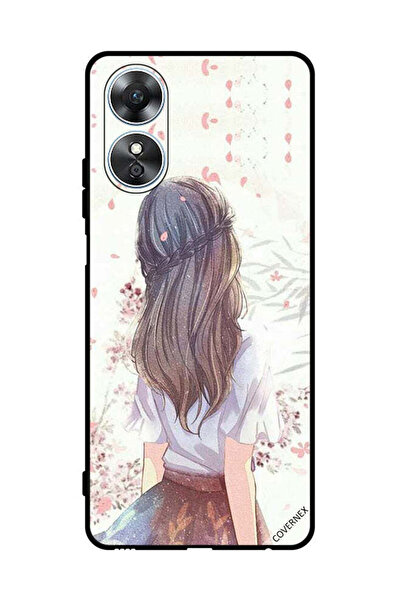 Covernex غطاء حماية لهاتف Oppo A17 فتاة لطيفة في تفكير عميق