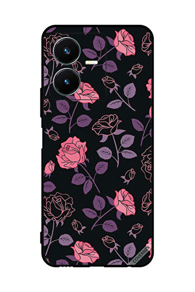 Covernex غطاء حماية لهاتف فيفو Y22 - زهور قوطية باستيل