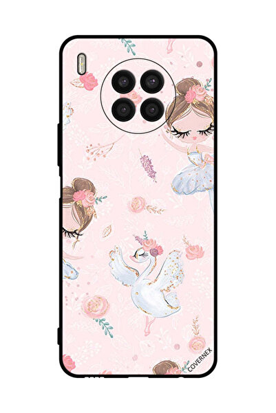 Covernex غطاء حماية لهاتف Honor 50 Lite - فتاة دوللي وزهور