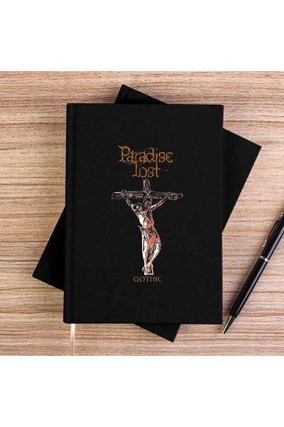 Z zepplin Paradise Lost Gothic Black Unlined Canvas Notebook