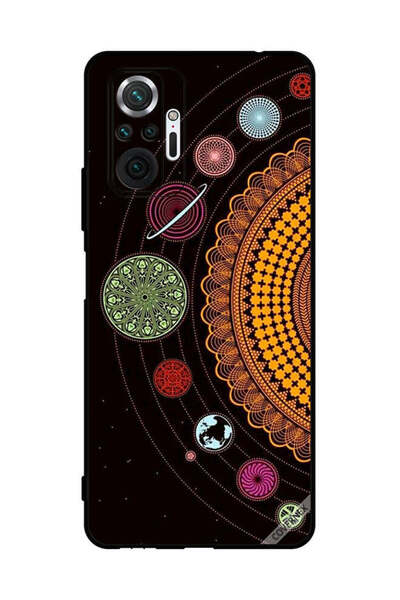 Covernex غطاء حماية لهاتف شاومي ريدمي نوت 10 برو، فن ماندالا للنظام الشمسي