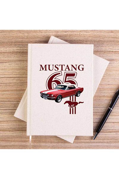Z zepplin Ford Must. 1965 Cream Unlined Canvas Notebook