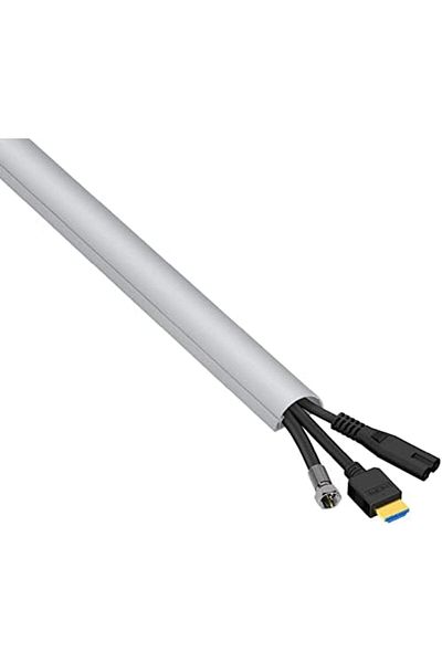 Yuwell YU WELL Electrical PVC Floor Trunking Cable Trunking Self-Adhesive 1M (10 X 25MM Width-16mm, Grey)