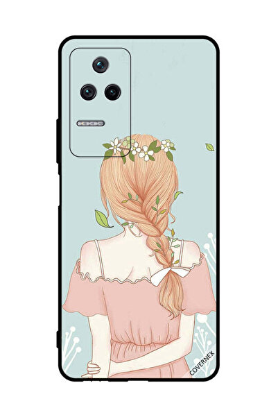 Covernex غطاء حماية لهاتف شاومي بوكو F4 5G بفتاة واقفة بمظهر لطيف