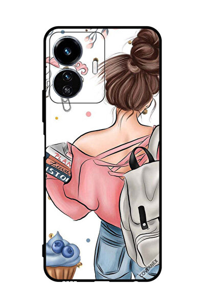 Covernex غطاء حماية لهاتف فيفو Y77e مطبوع عليه رسومات يد فتاة