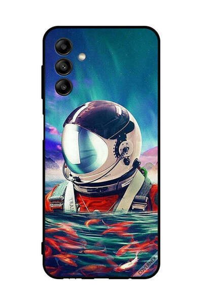 Covernex غطاء حماية لهاتف سامسونج جالاكسي A04s - رائد فضاء في بحر الأسماك