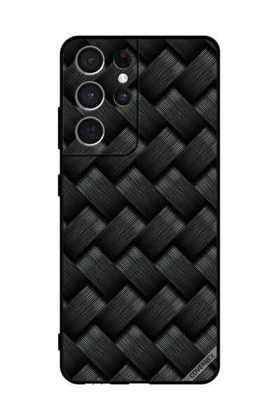 Covernex غطاء حماية لهاتف سامسونج S21 Ultra 5G بنمط خطوط داكنة