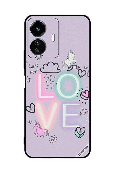 Covernex غطاء حماية لهاتف فيفو Y77 سويت هارت لوف يونيكورن