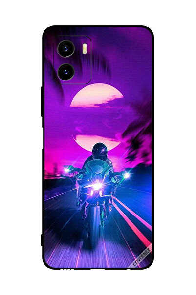 Covernex غطاء حماية لهاتف فيفو Y15s راكب الدراجة النارية يترك القمر خلفه