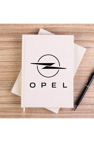 Z zepplin Opel New Logo Cream Unlined Canvas Notebook