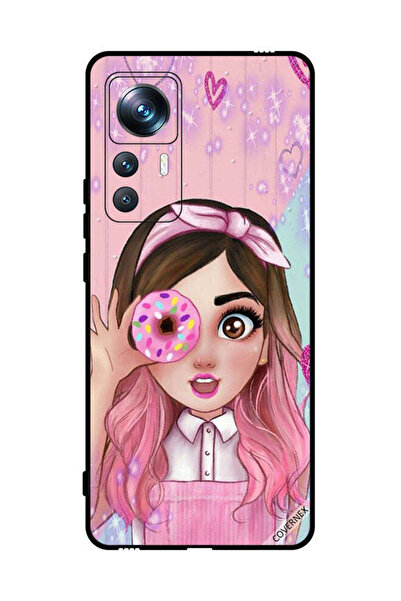 Covernex غطاء حماية لهاتف شاومي 12T برو - رسم فتاة محبة للدونات