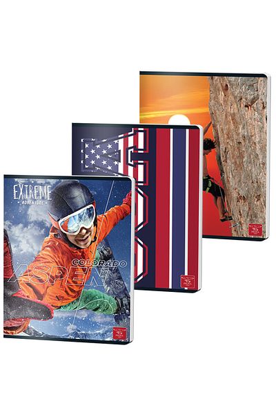 PIGNA , Notebook A4 80 Pages, Arithmetic Ruling, Color Cover, Stapled Binding