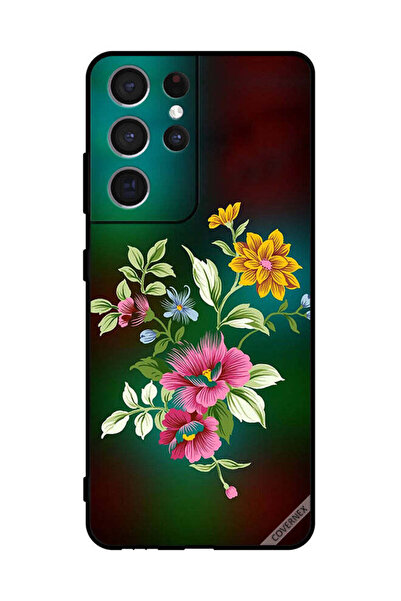 Covernex غطاء حماية لهاتف سامسونج S21 Ultra 5G HD زهور