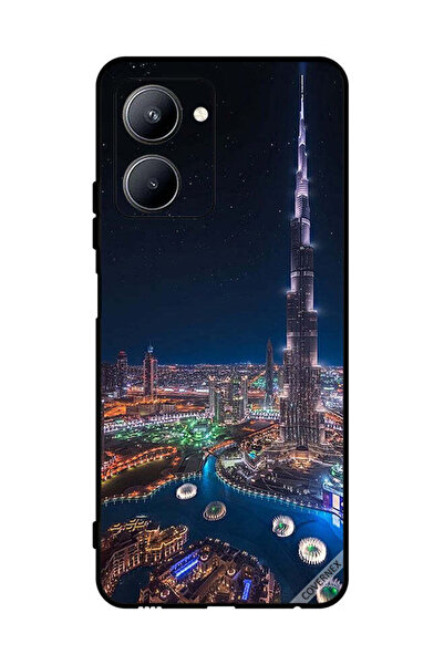 Covernex غطاء حماية لهاتف Realme C33 - منظر ليلي لوسط المدينة