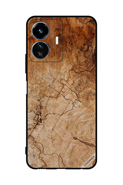 Covernex غطاء حماية لهاتف vivo Y77e بنمط خشبي عتيق