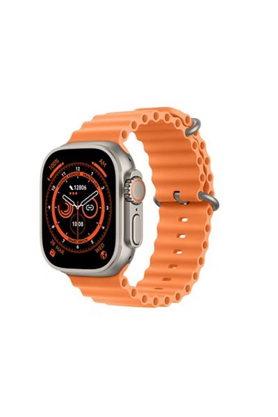 stuffix Smartwatch with Stuffix® Strap, Bluetooth Connectivity, Water Resistance, Orange