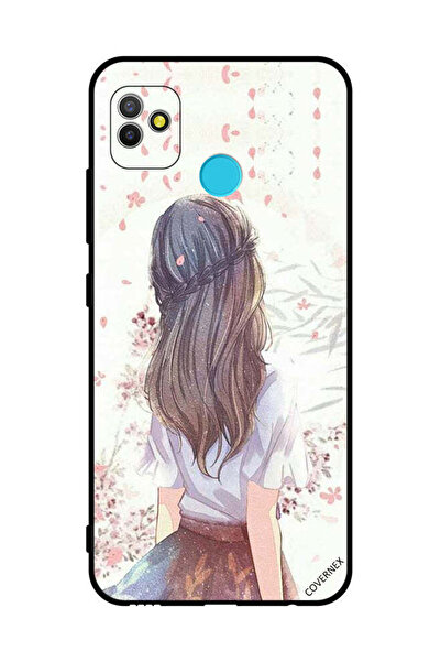 Covernex غطاء حماية لهاتف تكنو بوب 5 بطبعة فتاة لطيفة في تفكير عميق