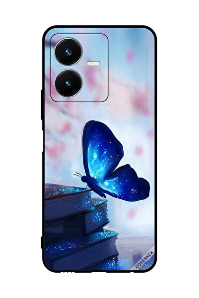 Covernex Protective Case Cover For Vivo Y22s Butterfly Sitting On Books