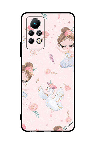 Covernex غطاء حماية لجهاز Infinix Note 11 Pro بتصميم فتاة دوللي وزهور