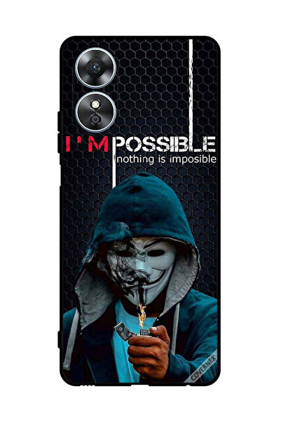 Covernex غطاء حماية لهاتف Oppo A17 - خلفية شاشة "أنا ممكن، لا شيء مستحيل"