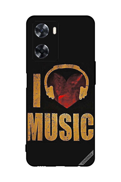 Covernex غطاء حماية لهاتف Oppo A57s - Vintage I Love Music