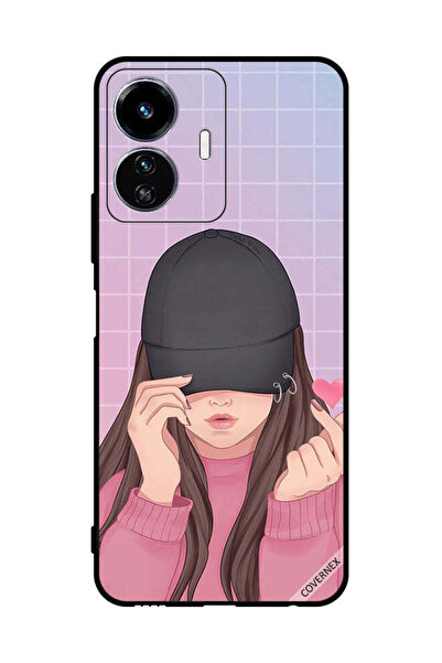 Covernex غطاء حماية لهاتف فيفو Y77e - فتاة ذات قبعة سناب لوف