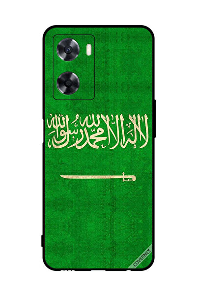 Covernex غطاء حماية لهاتف Oppo A77s مع علم المملكة العربية السعودية العتيق