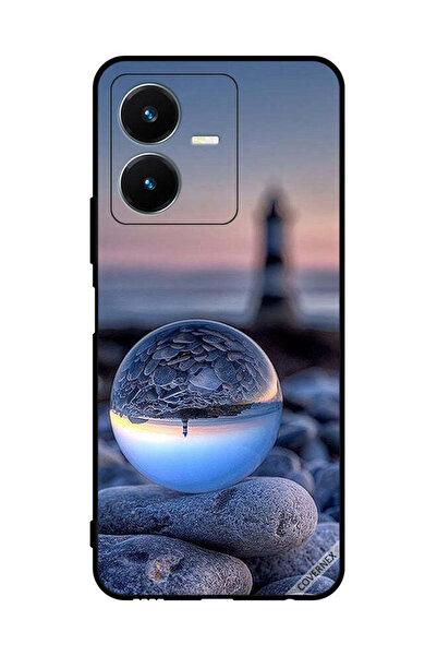 Covernex غطاء حماية لهاتف Vivo Y22s، تصوير رائع للطبيعة في زجاج دائري