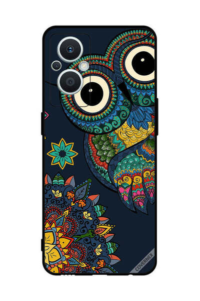 Covernex غطاء حماية لهاتف Oppo Reno 7 Lite بتصميم بومة زهرية