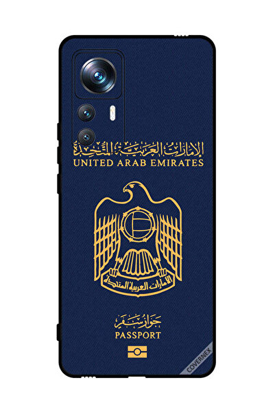 Covernex غطاء حماية لهاتف شاومي 12T Pro بنمط جواز سفر الإمارات العربية المتحدة