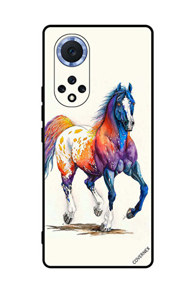 Covernex غطاء حماية لهاتف Honor 50 Pro برسومات فنية لرسم الخيول